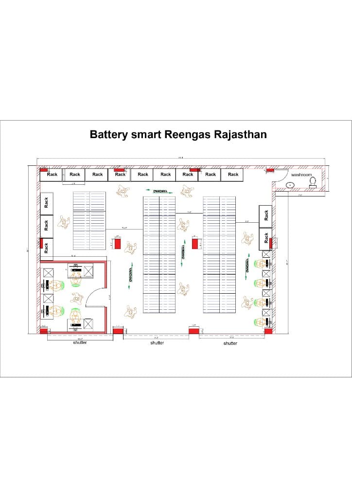 Battery Smart Facility interior design project in India by ITSS